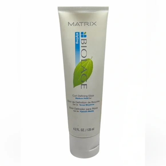 (2) Matrix Biolage Curl Defining Elixir Agave 4.2 oz Alcohol Free Curl Gel Leaf - Picture 2 of 4